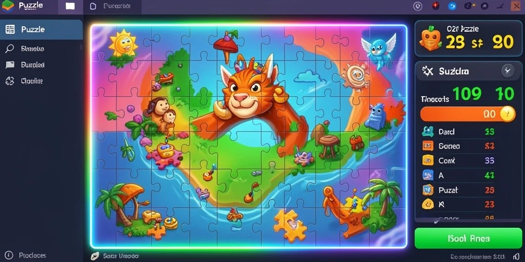 Tampilan utama game dengan karakter siap bertarung.