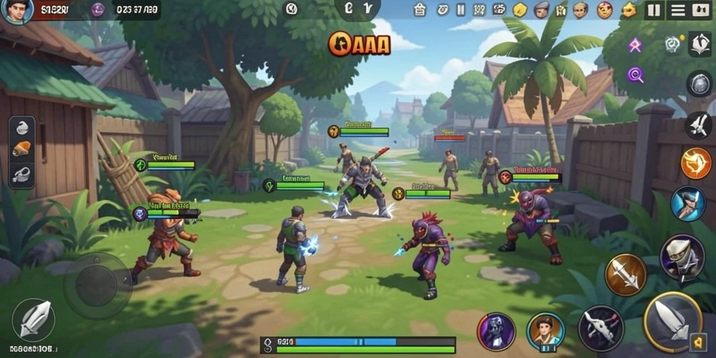 Screenshot yang menunjukkan tantangan menarik di level 1.
