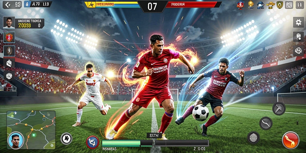 Tangkapan layar menunjukkan grafik yang memukau.