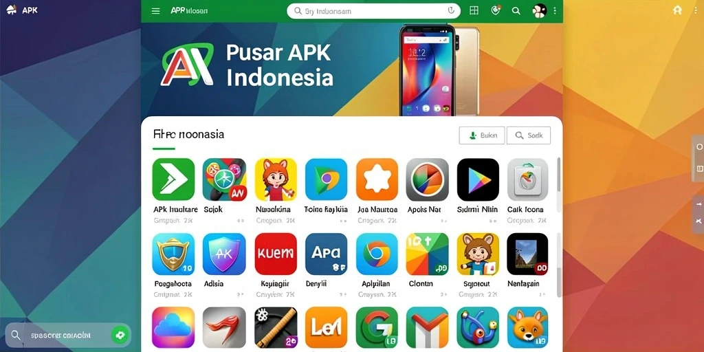 Tampilan antarmuka utama game yang menarik.