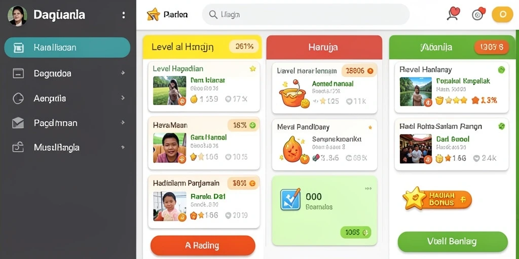 Tampilan awal aplikasi HARTASPIN yang menarik.