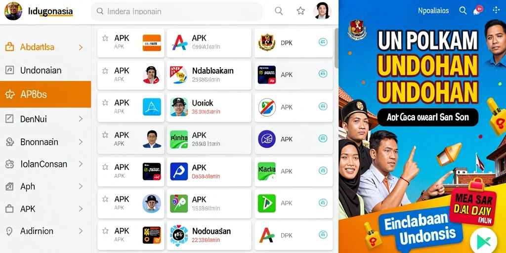 Tampilan antarmuka permainan yang menarik.