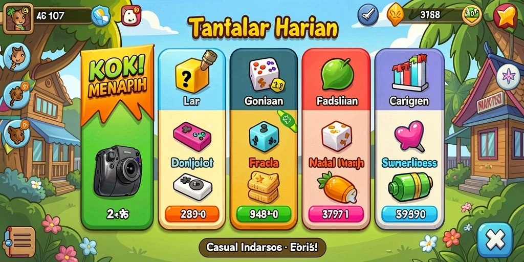 Tampilan antarmuka yang bersih dan menarik.