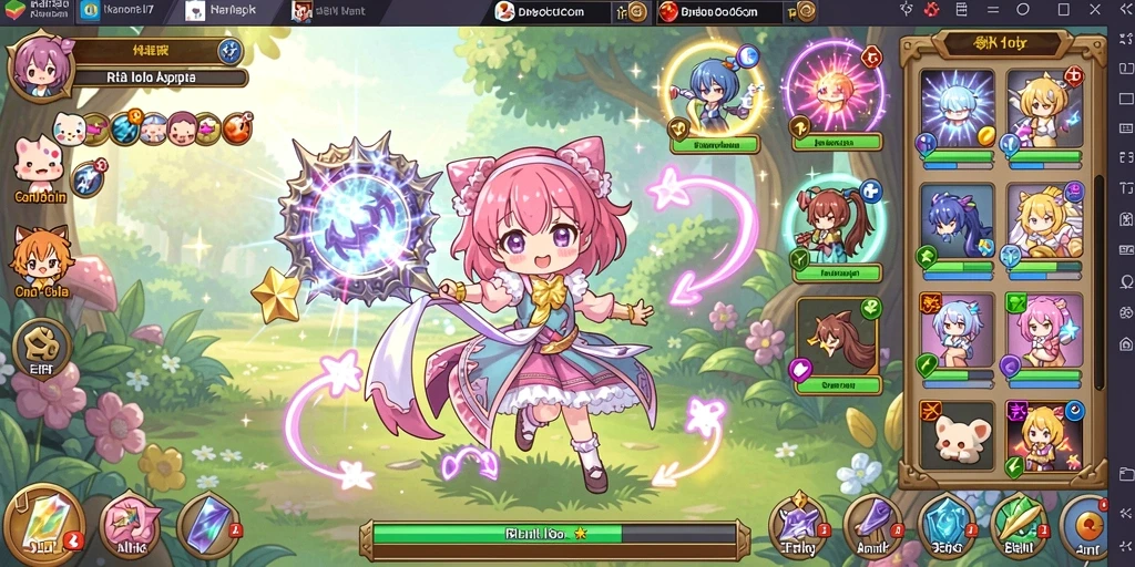 Gambar petualangan seru di level pertama QQRP.